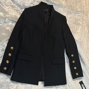 Donna Karan New York Black Blazer with Gold Buttons